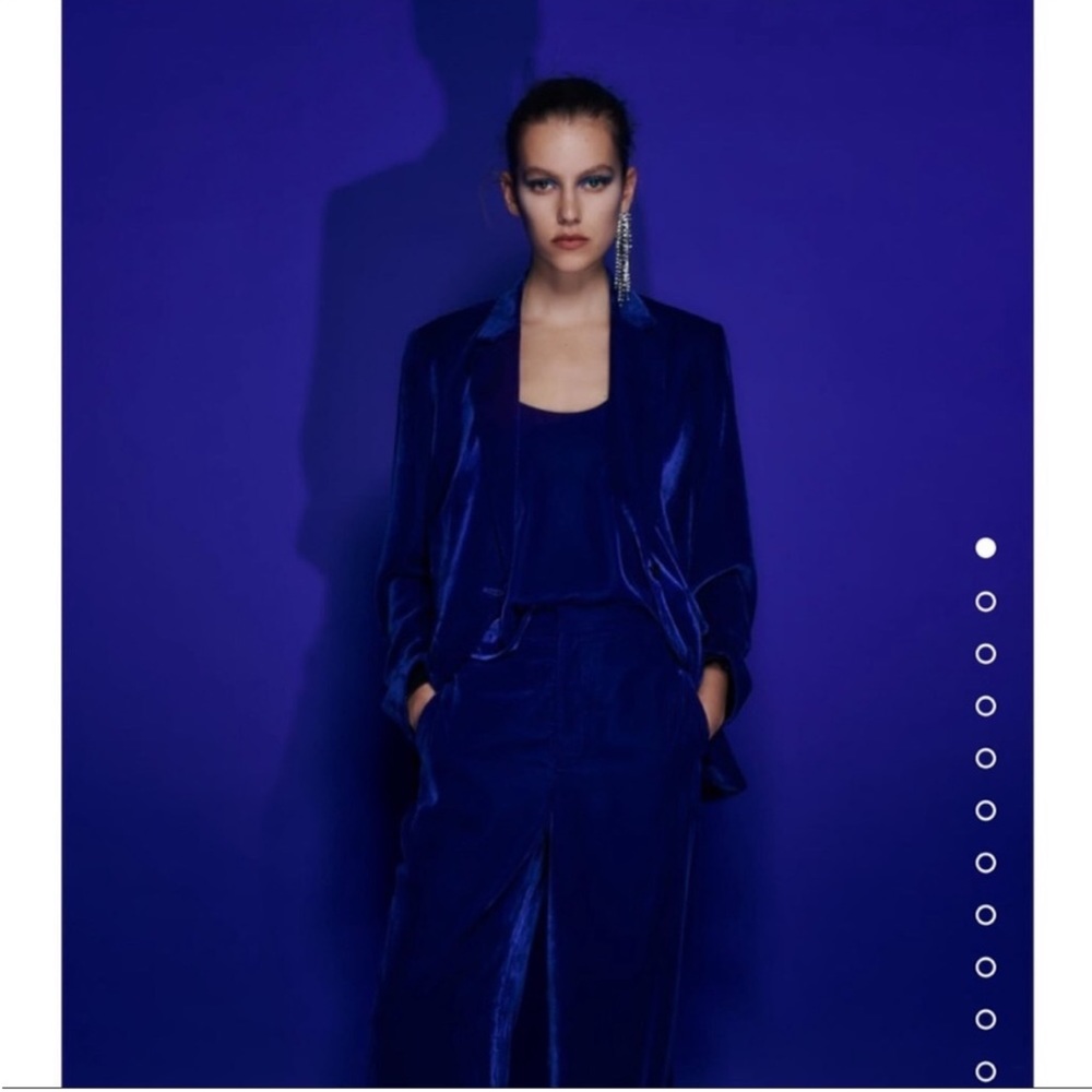 Pocketed Velvet Blazer NWT SIZE M